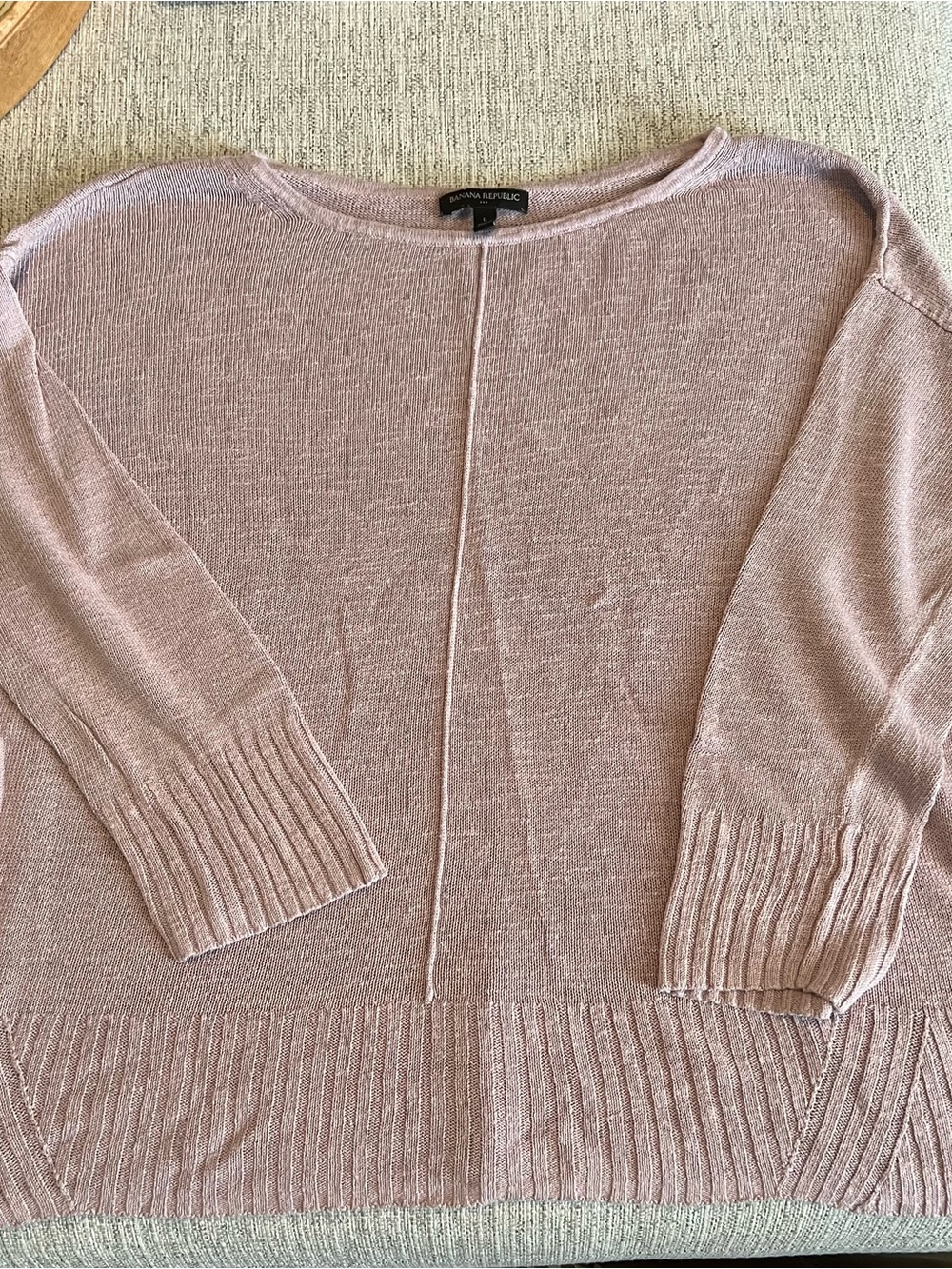 Banana Republic Scoop Neck Sweater in Dusty Rose